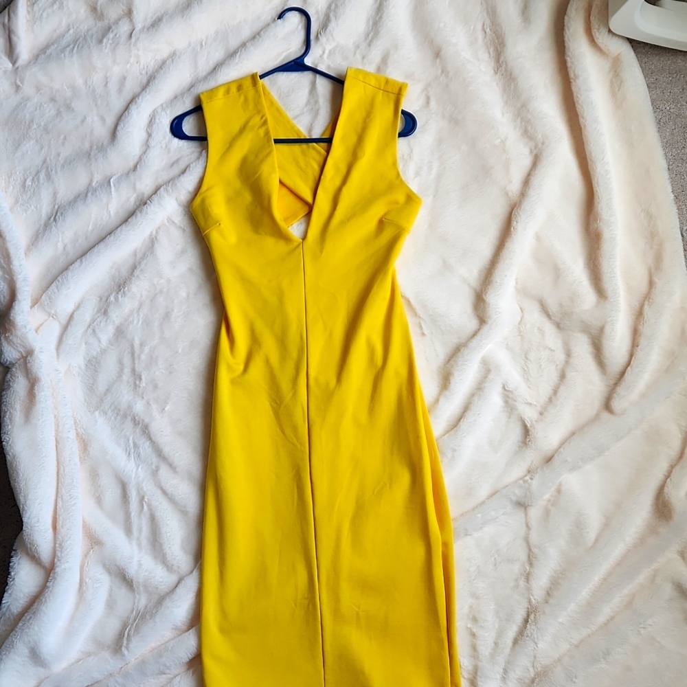 Canary yellow dress